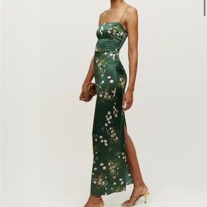 Reformation Frankie Silk Dress